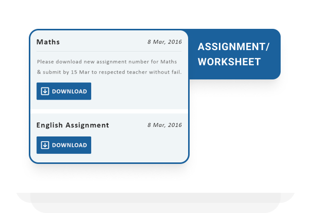 Viewing and downloading of assignments