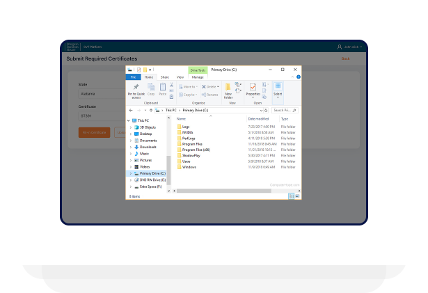 Drag-and-drop upload functionality