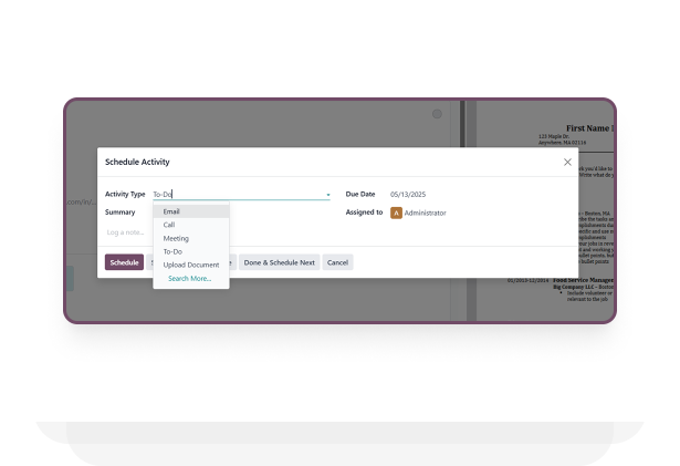 Email integration