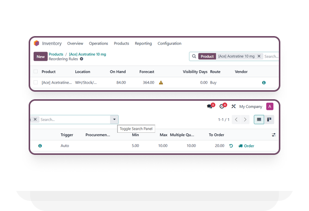 Smart reordering rules