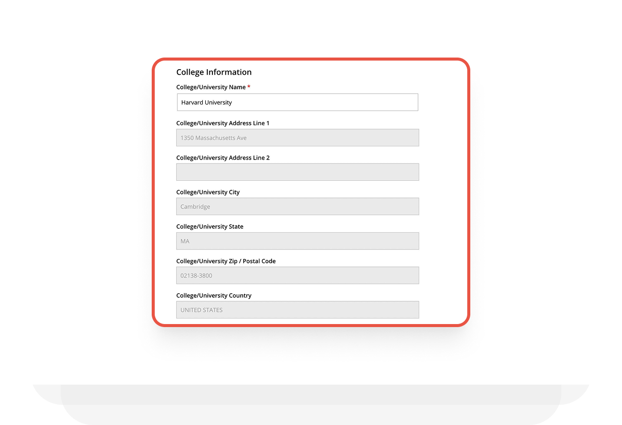 Dynamic Scholarship Forms