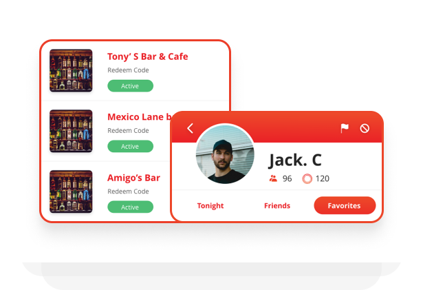 Look for friends that are attending the bars and make new friends